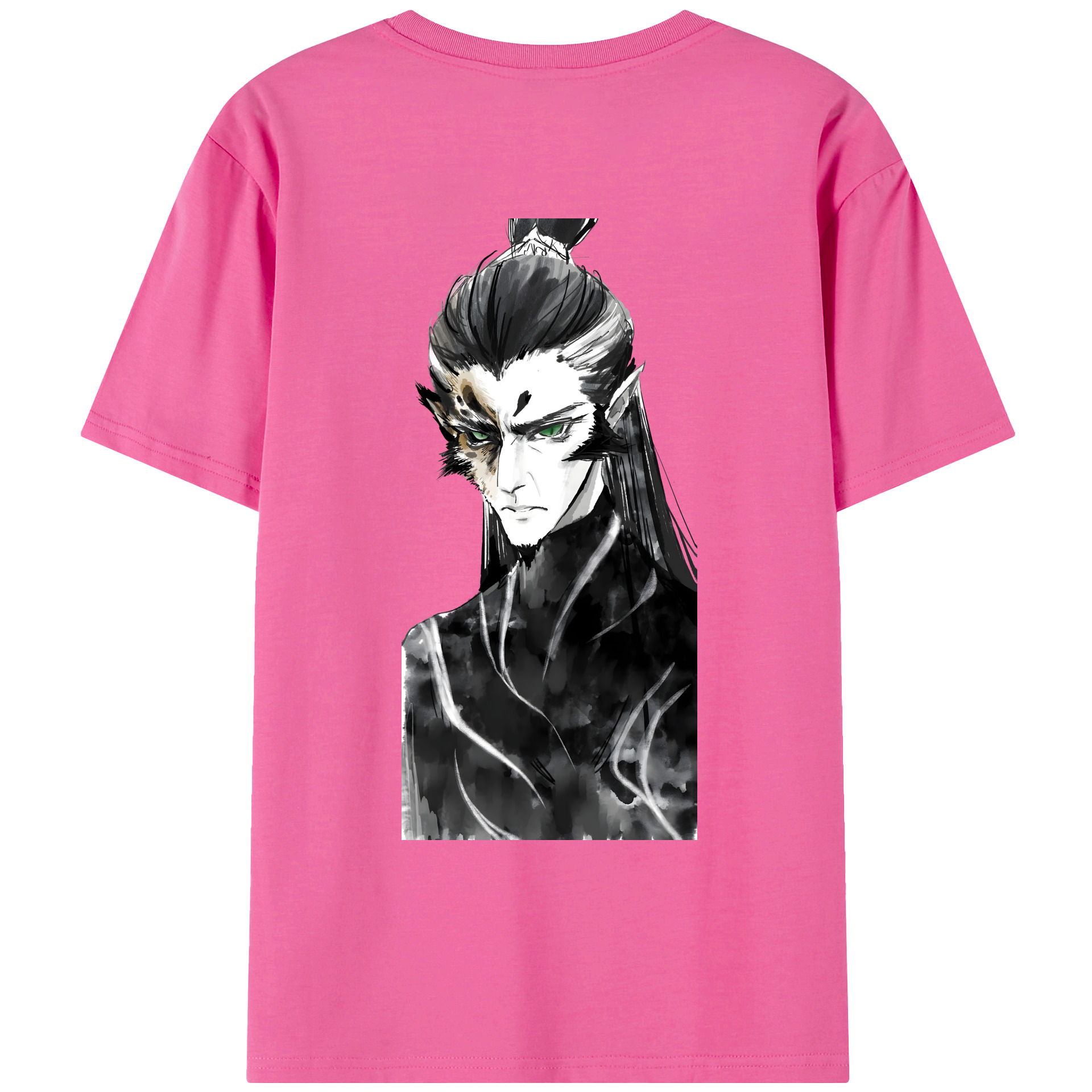 （画像用） Ne Zha 2 ナタ 魔童の大暴れ レディース半袖Tシャツ(バックプリント)